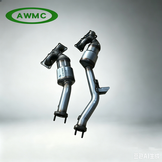 304 Stainless Steel Three-Way Catalytic Converter Exhaust Pipe for BMW X3 E83 2004-2010